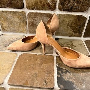 Vince suede d’orsay heels